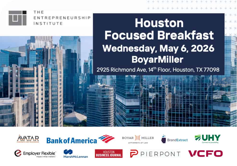 Houston focused business breakfast for SMB leaders on May 6, 2026, at BoyarMiller.
